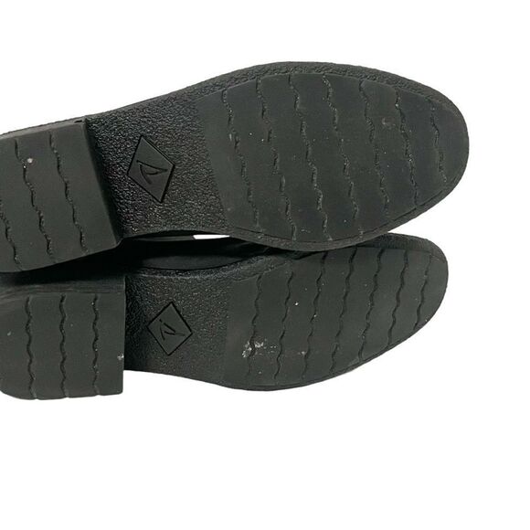 Sperry Maya Belle Black & Animal Leopard Print Chelsea Ankle Boot Size 11 - Picture 6 of 7